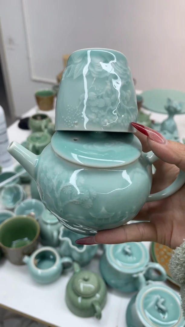 慧仙青瓷全手特价福利 微瑕 慧仙青瓷