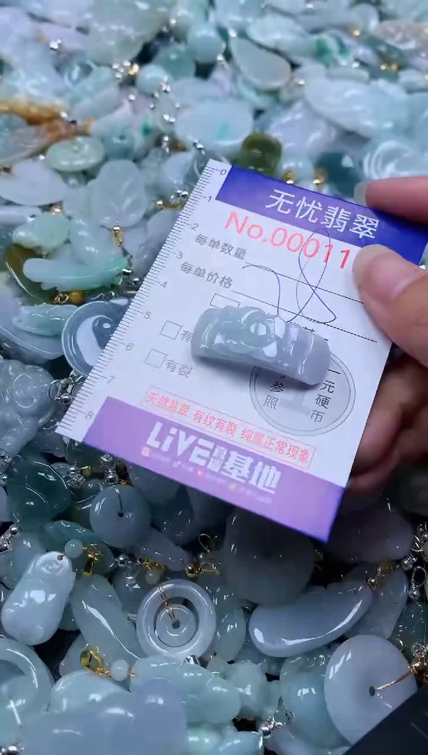 翡翠未镶嵌吊坠(不含链)1192