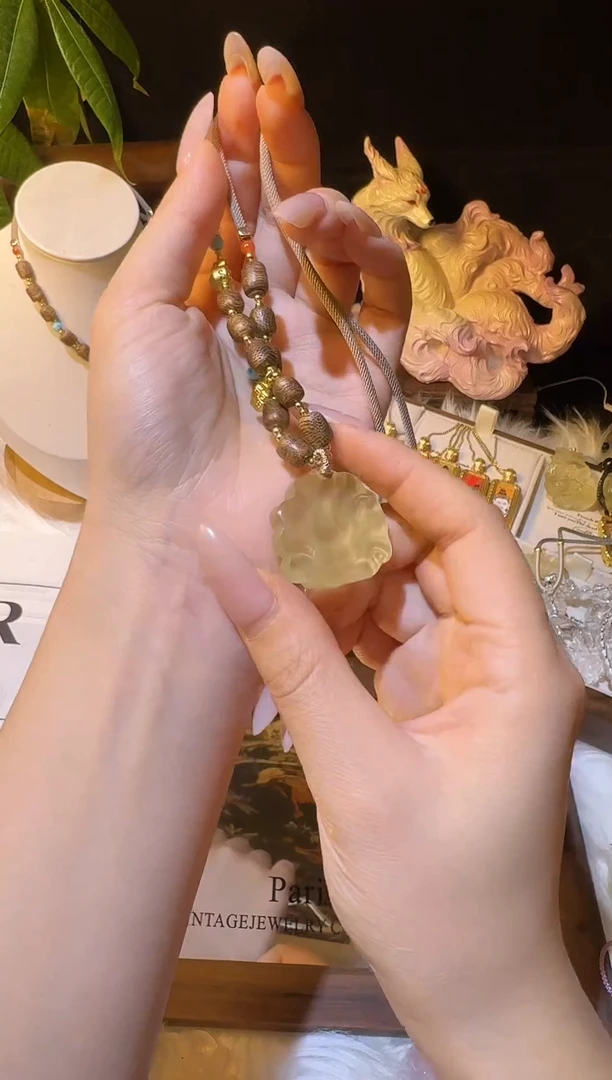 吊坠(不含链)未镶嵌水晶沉香木黄将军