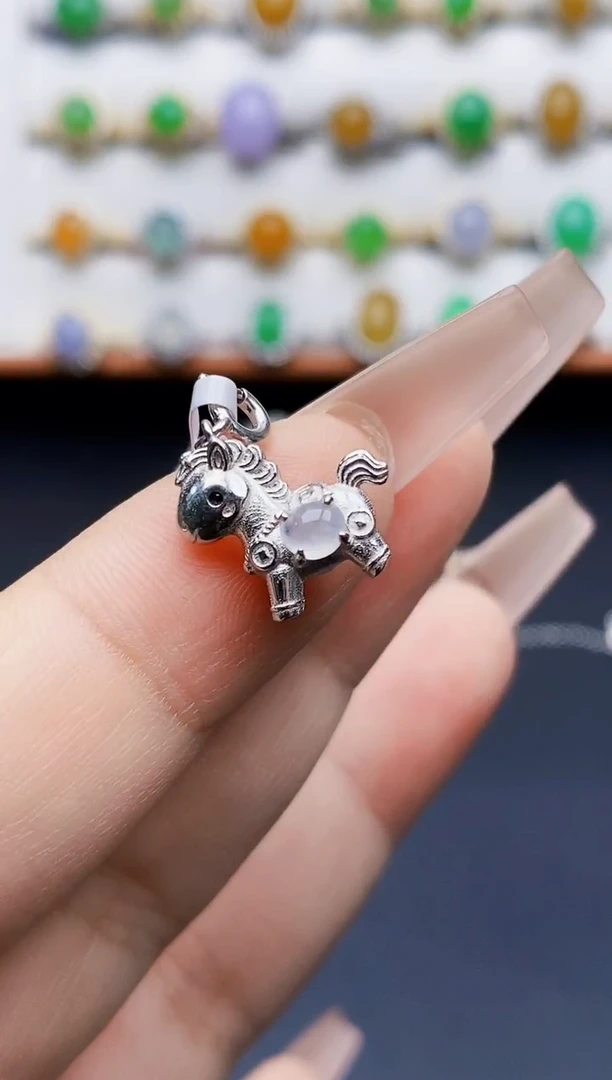 银S925镶嵌戒指翡翠2567