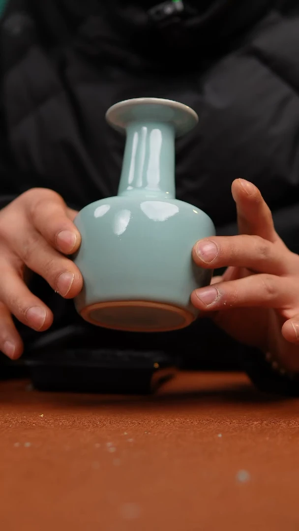 【闪购商品】瓷片原产地原矿天青摆件微瑕福利