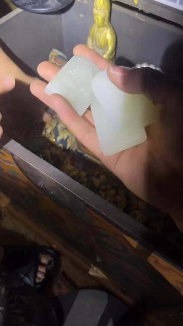 和田玉未镶嵌挂件白玉山水牌一个