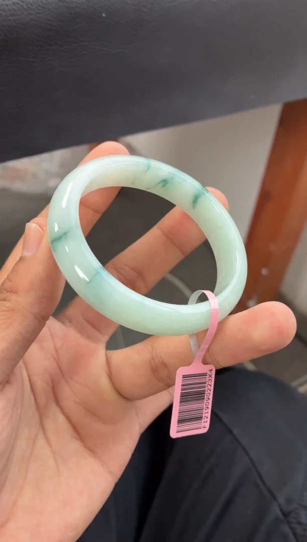 未镶嵌手镯翡翠（福利）细糯化水润飘灵动花 2号 贵妃 53-54圈口