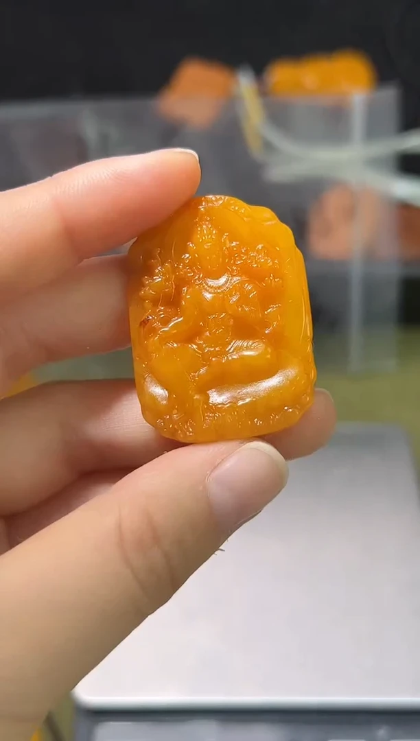 裸石琥珀未镶嵌琥珀蜜蜡吊坠