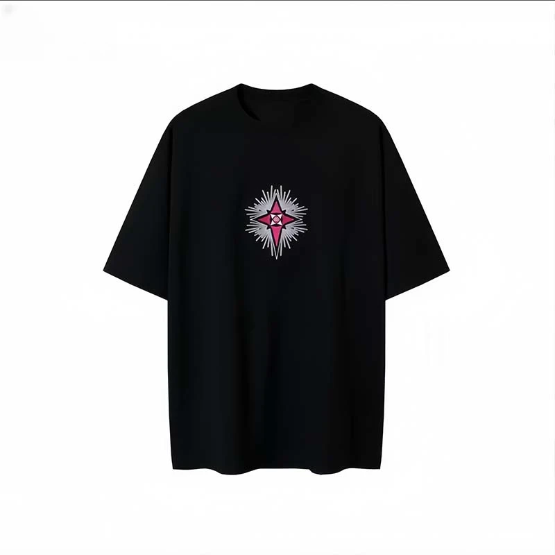 短袖宽松圆领男士纯棉透气百搭夏季半袖潮流休闲运动体恤衫白色