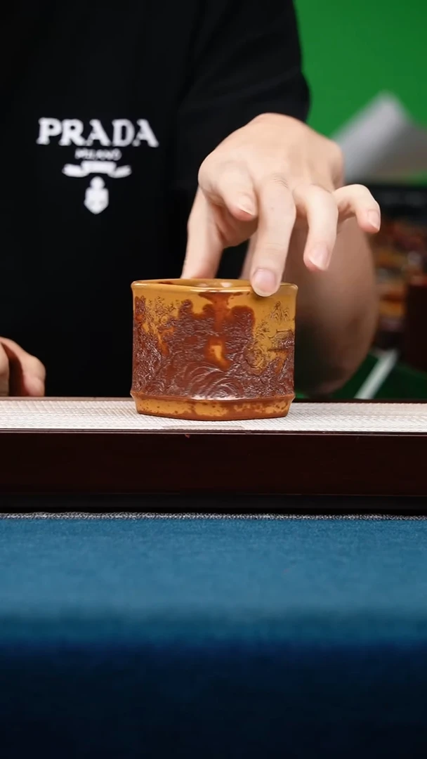 茶壶紫砂龙骨金砂四方竹节杯