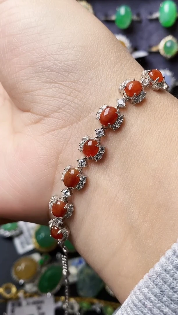 银S925镶嵌戒指翡翠0142