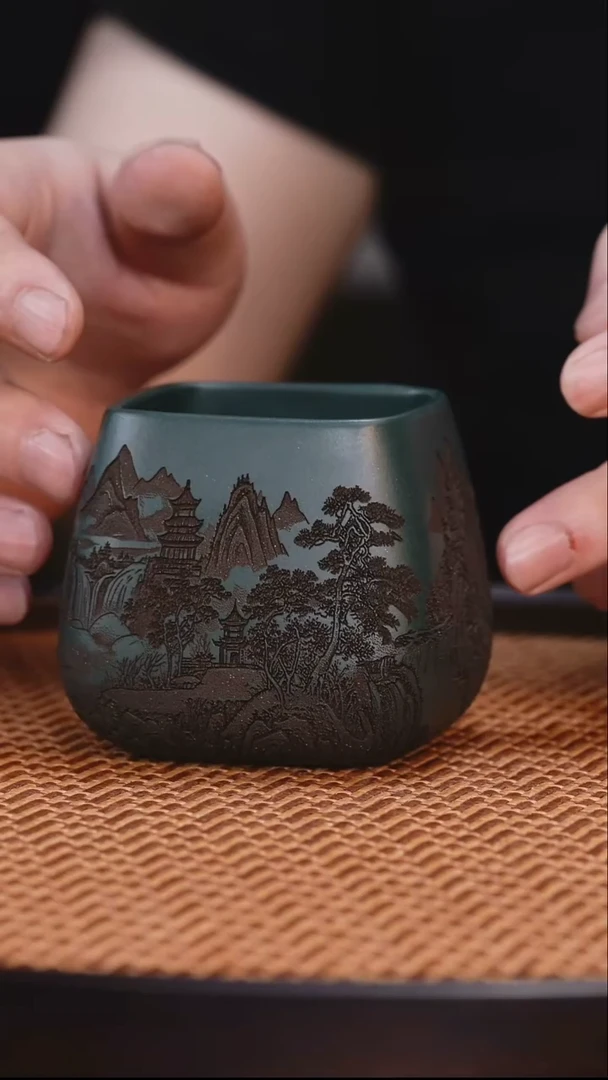 茶杯紫砂原矿紫砂主人杯