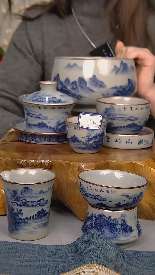 【闪购商品】简装家用款10件套 陶瓷家用茶具系列