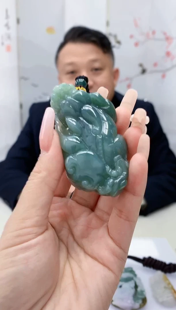 【闪购商品】定制翡翠未镶嵌4969lr-毛货挂件94