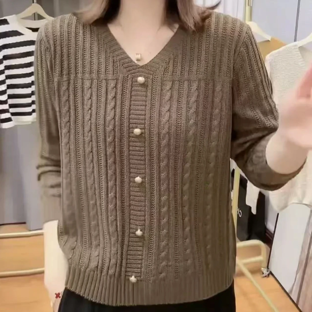 912#新款套头长袖针织衫显瘦气质时尚百搭30
