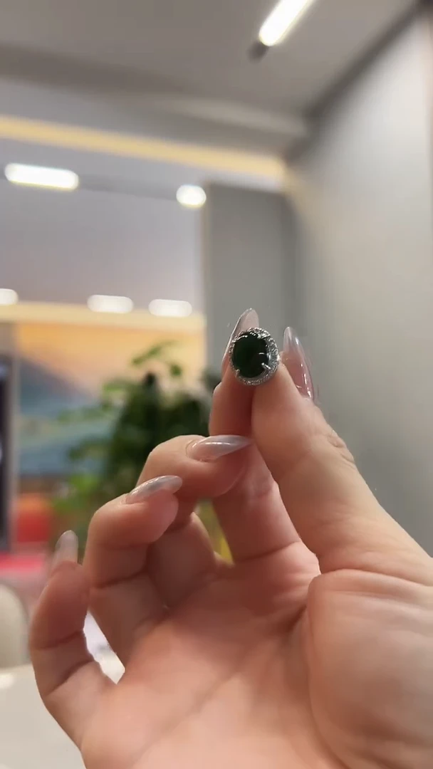 翡翠未镶嵌颈饰耳钉