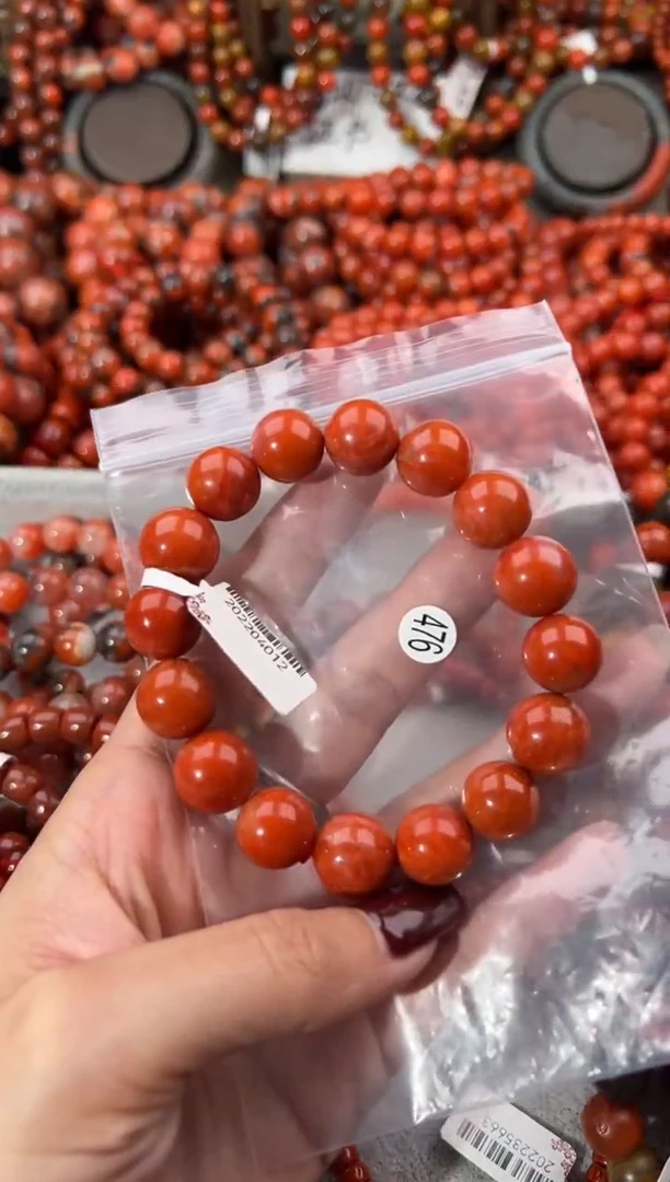 未镶嵌手串南红玛瑙13+