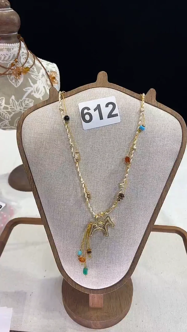 项链钛钢淡水珍珠612