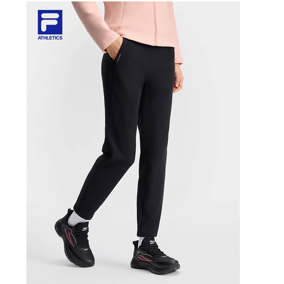 FILA/斐乐女【加绒运动裤】冬新款直筒针织休闲运动长裤A11W511615F
