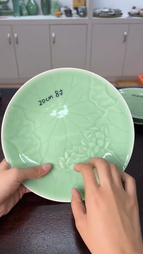 龙泉云间青瓷小米茶器