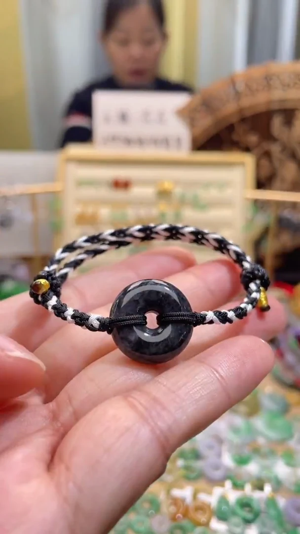 颈饰未镶嵌翡翠甜甜圈手绳