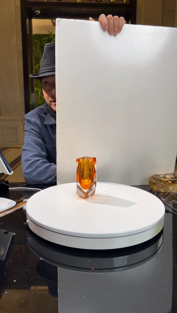 【闪购商品】摆件钻石切割茶金色小香薰瓶