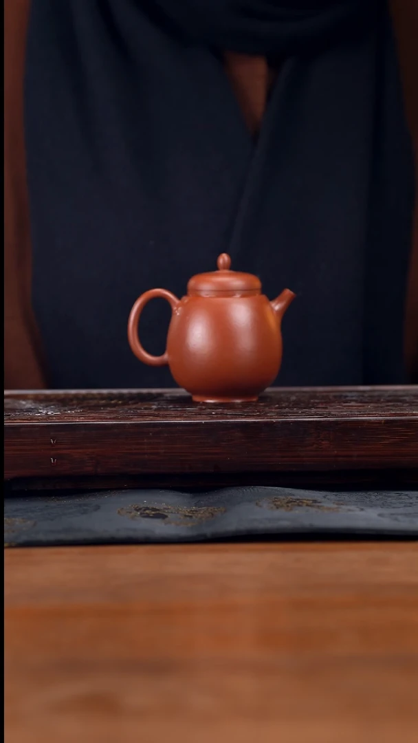 【闪购商品】紫砂茶壶165cc黄龙山原矿朱泥龙蛋壶14