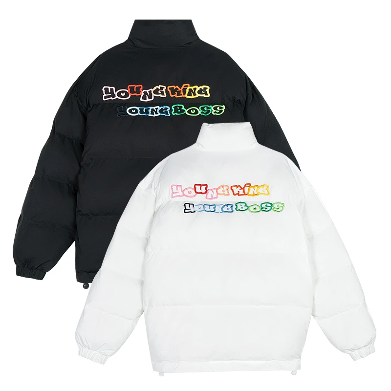 YKYB2024多巴胺色立领潮流面包服刺绣棉服Y44NMY086