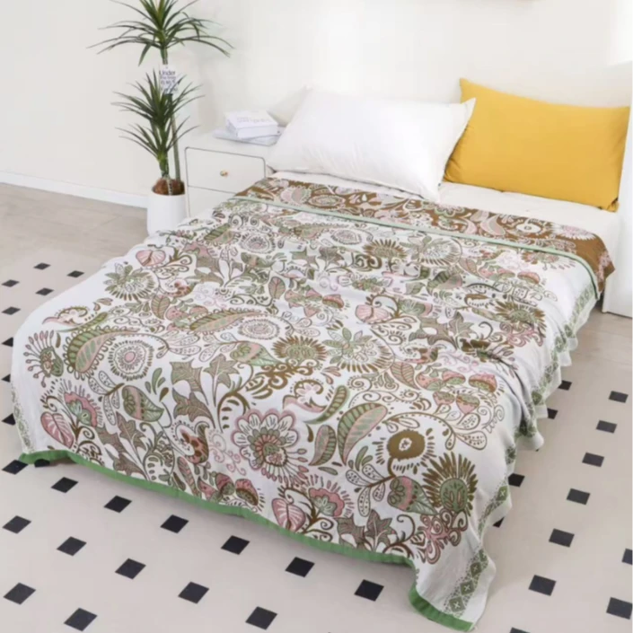 {冷感花园}--竹纤维冷感毯