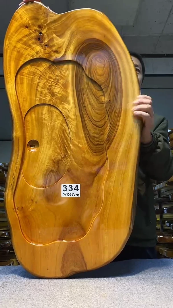 实木原木茶盘 一物一拍(不含配件）