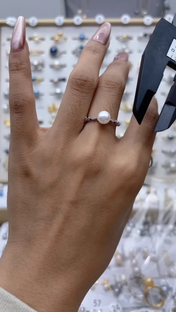 【闪购商品】淡水珍珠戒指合金0.0