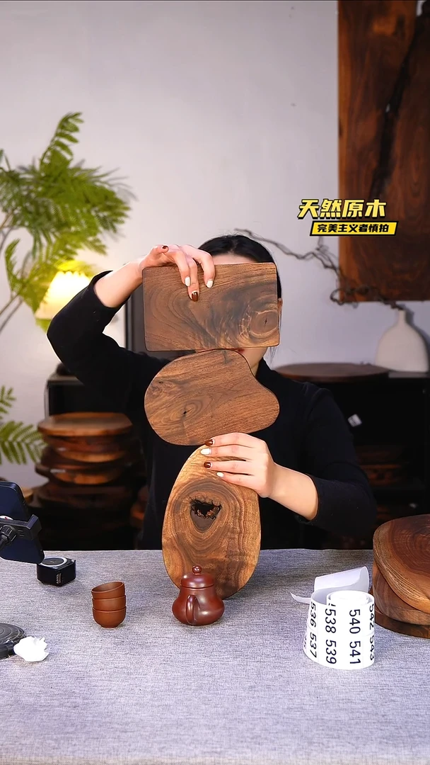 木北美黑胡桃原木.干裂疤结不属于商品质量问题完美主义者慎拍