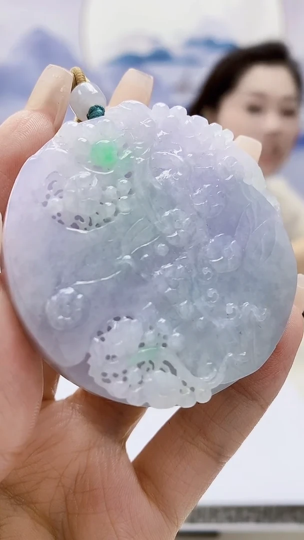 定制翡翠未镶嵌3099xx-毛货挂件119赠珠链