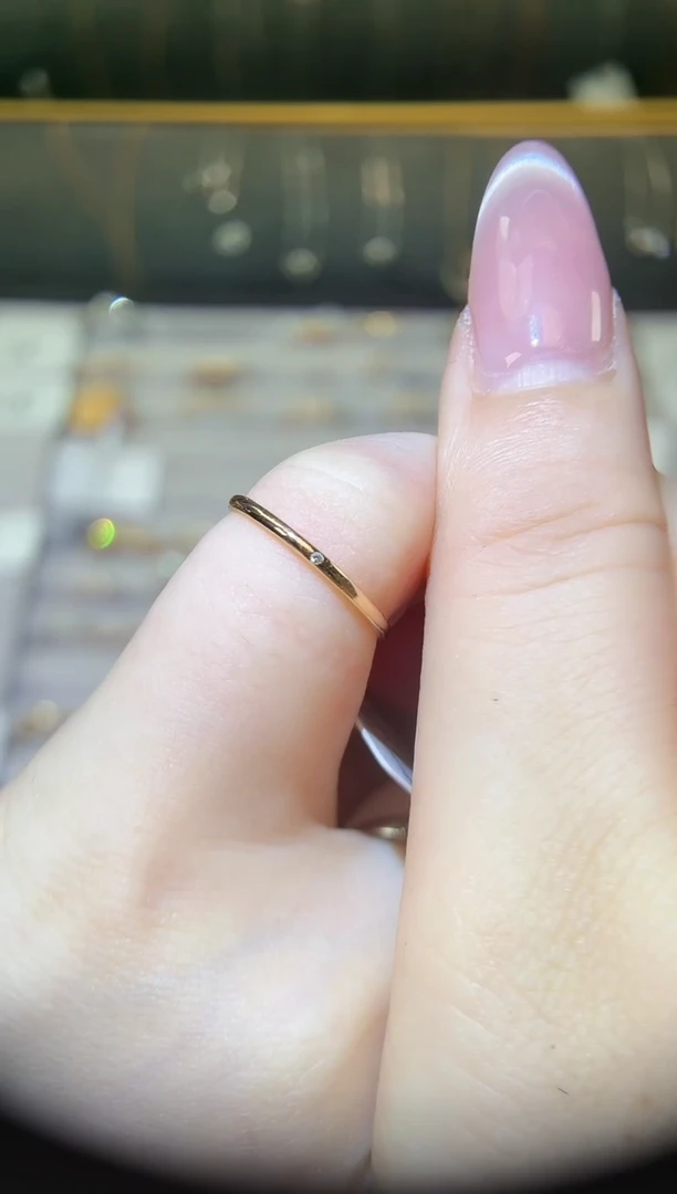 18K金镶嵌戒指/指环钻石18K镶嵌钻石戒指