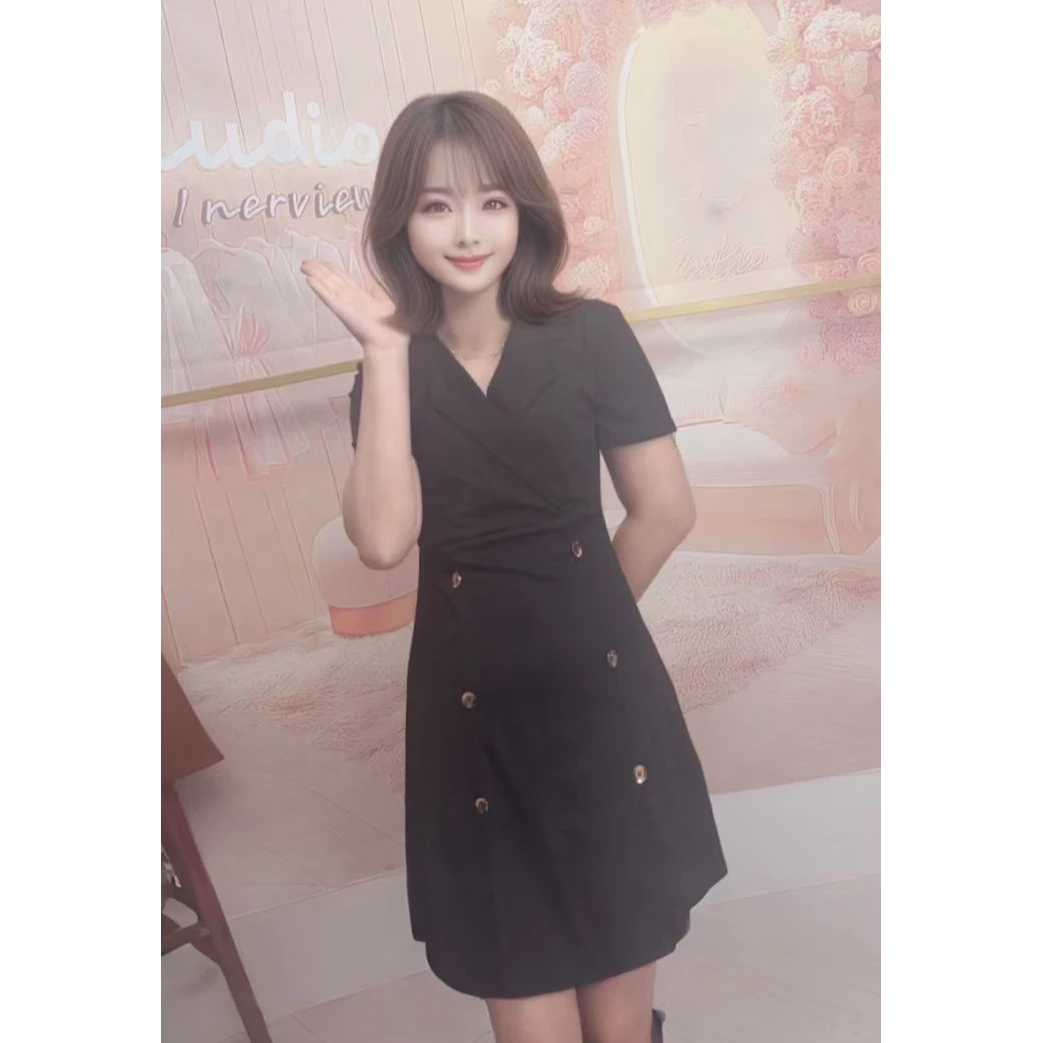 气质包臀连衣裙气质职业装短裙轻奢通勤显瘦年轻小黑裙201-220