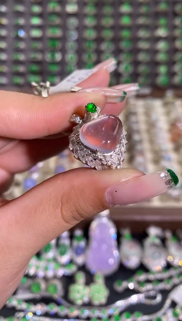 未镶嵌戒指翡翠天然缅甸A货翡翠未镶嵌 粉丝福利