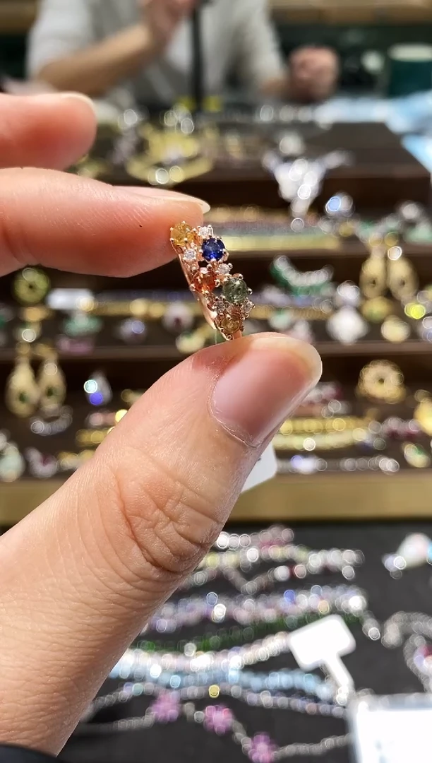 【闪购商品】蓝宝石戒指银S925镶嵌戒指