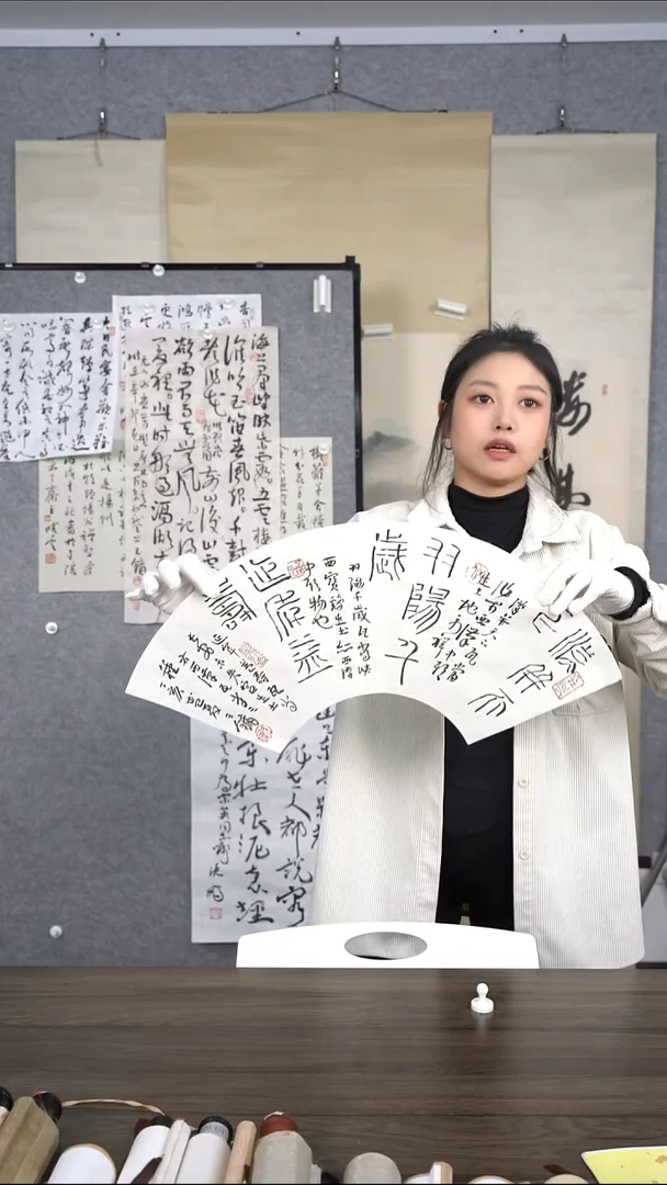 许*春王老师扇面作品