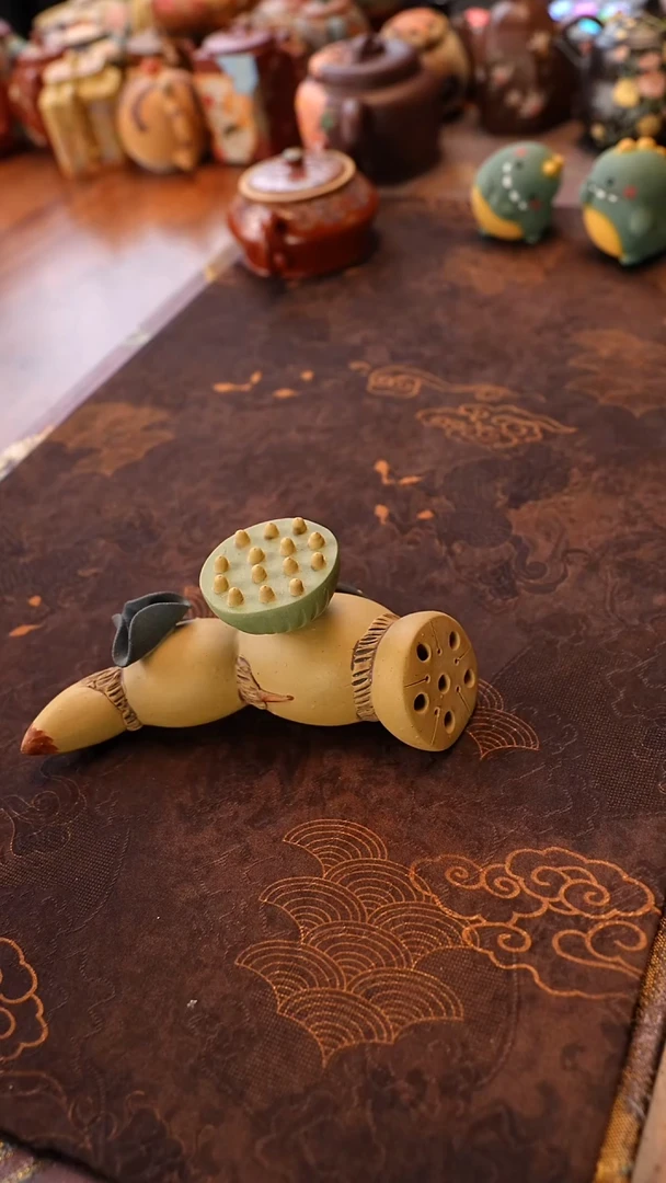 茶壶紫砂节节高升
