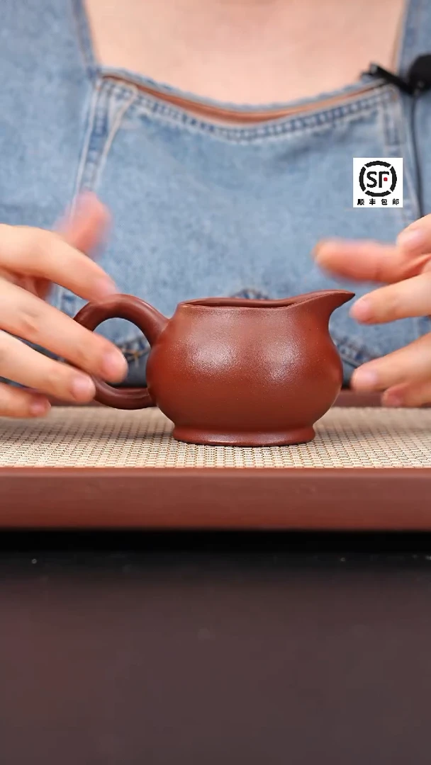 茶壶紫砂红皮龙玉禅公道杯240cc