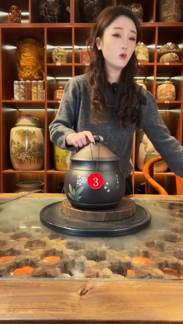 罐云南建水紫陶茶罐@3