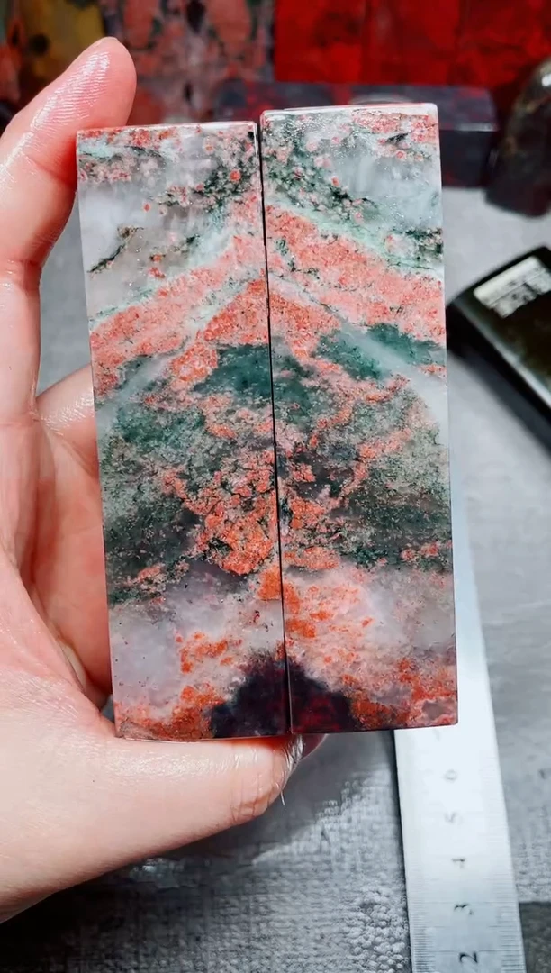 桂林鸡血玉素章3.0对章33