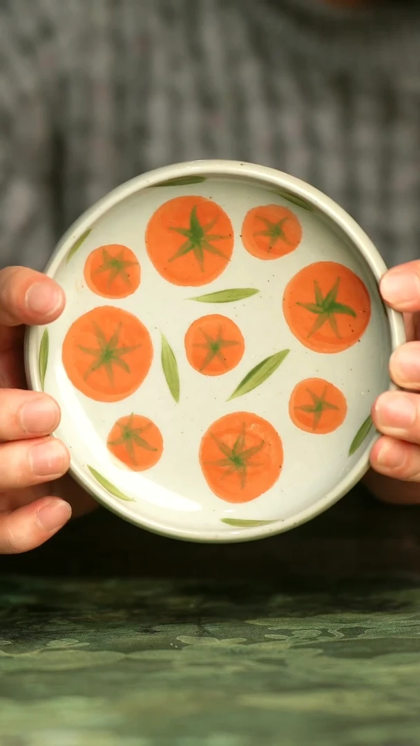 陶瓷青诗集手工手绘瓷器