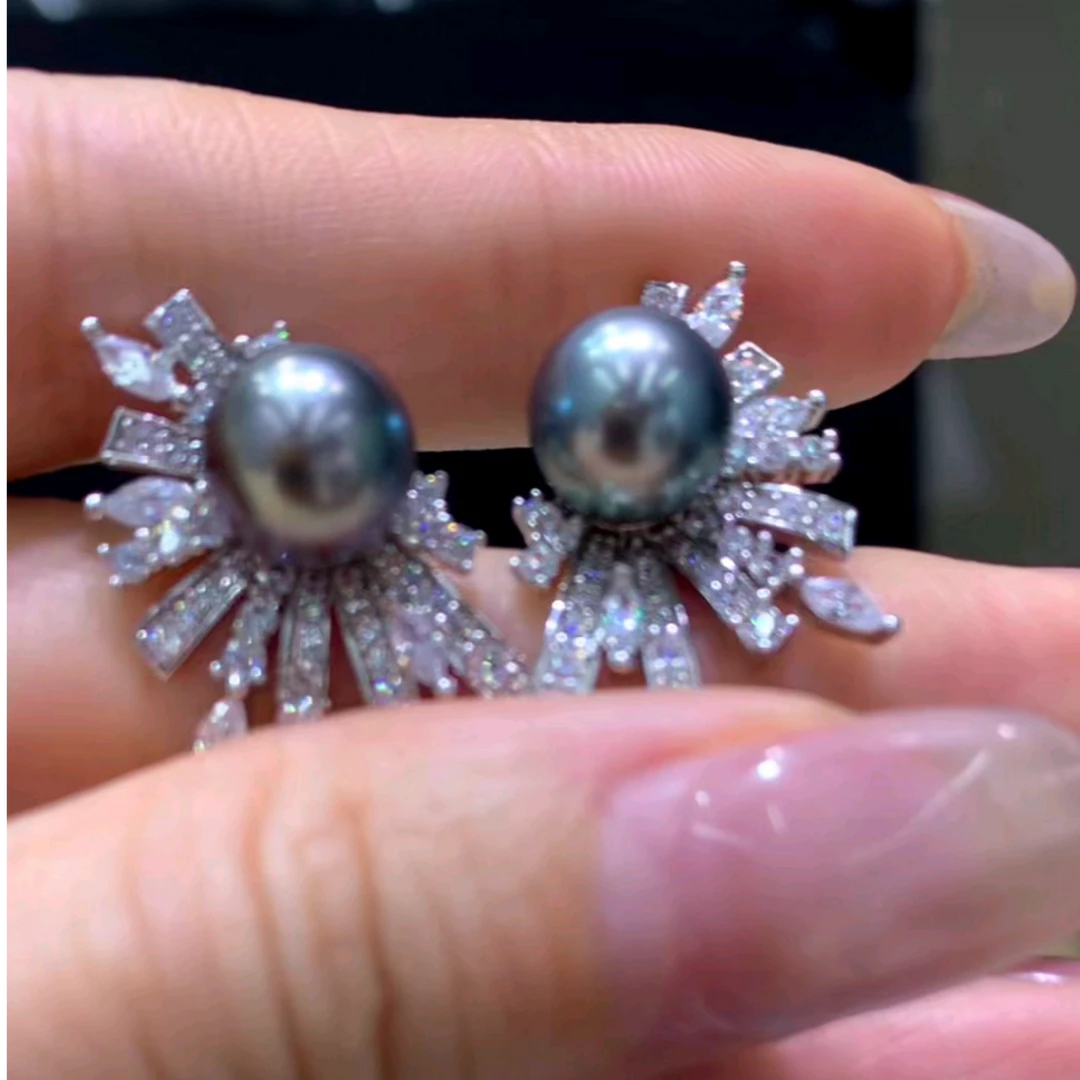 海水珍珠大溪地耳饰