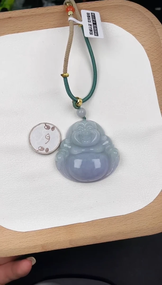 颈饰未镶嵌翡翠5CC045冰春彩大佛