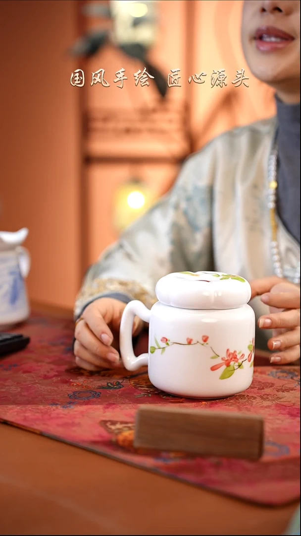 陶瓷景德镇高温釉中彩餐具（无毒无铅无镉）孤品款