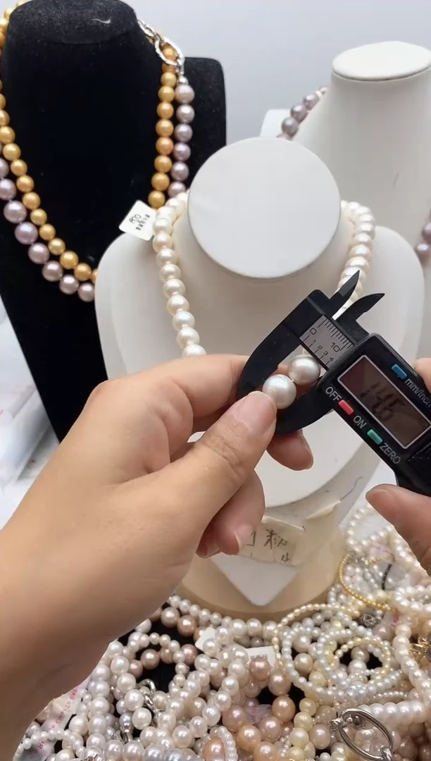 颈饰钛钢淡水珍珠78