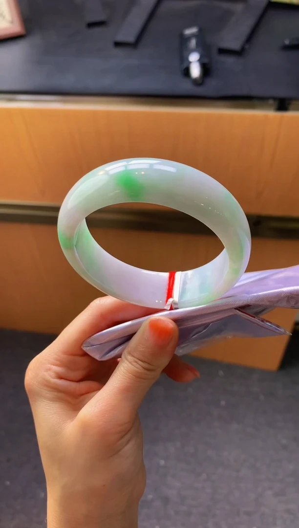 未镶嵌手镯翡翠-C37 圈口58.4