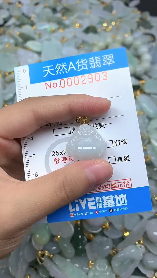 颈饰未镶嵌翡翠净货挂件-2903
