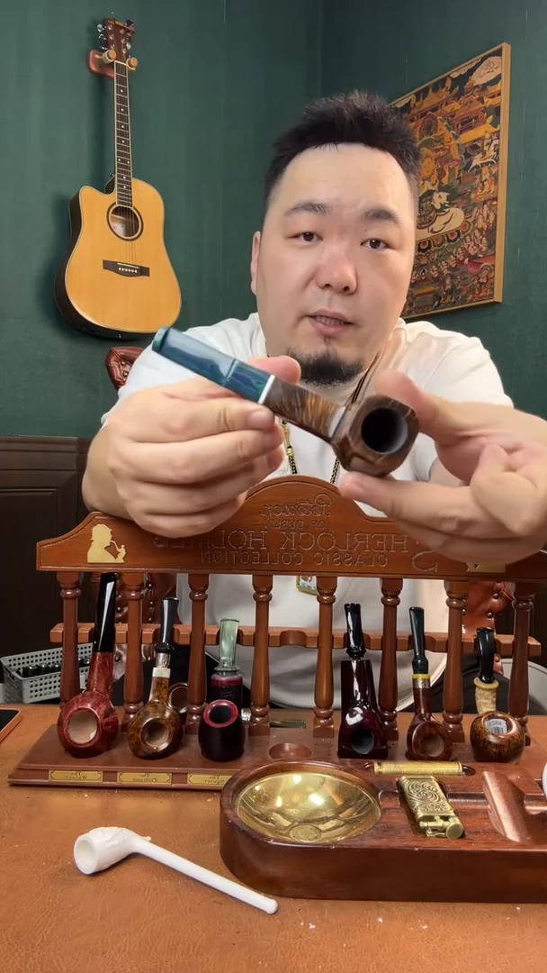 石楠木木雕款意大利进口石楠木烟斗