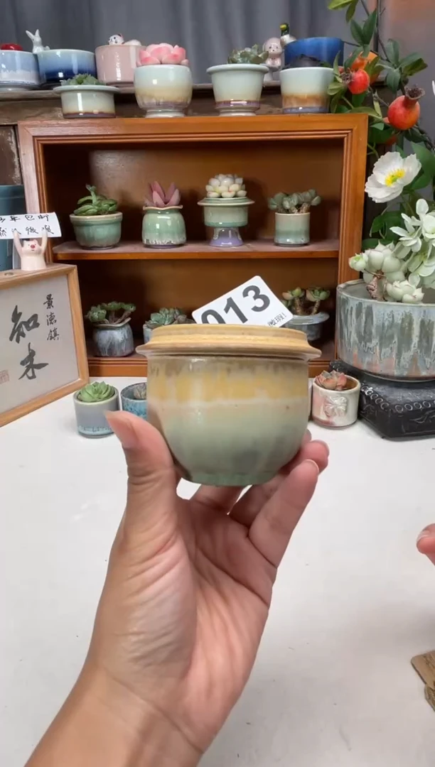 瓷片013知木小芳花盆