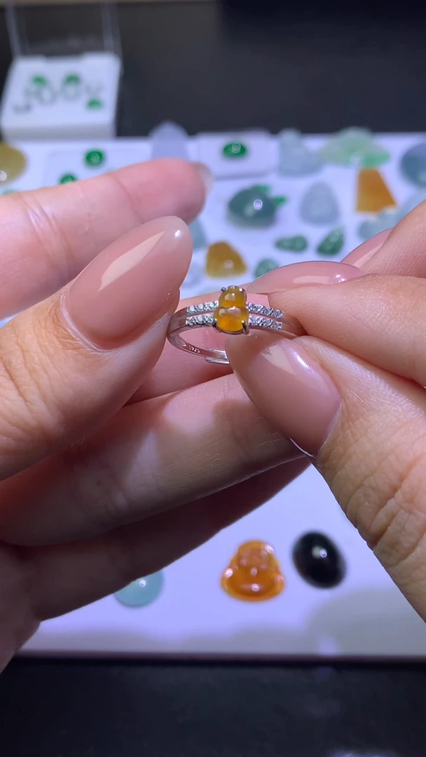 未镶嵌戒指翡翠净货