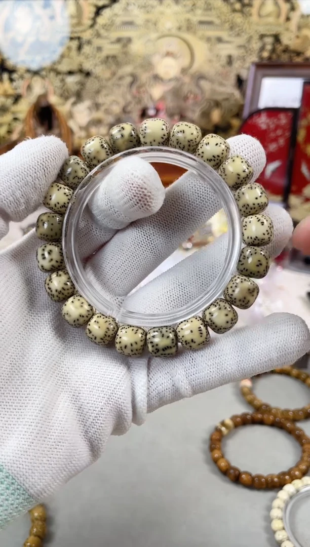 手串星月菩提11*10月带双留白 微氧化 大尺寸 一物一图！