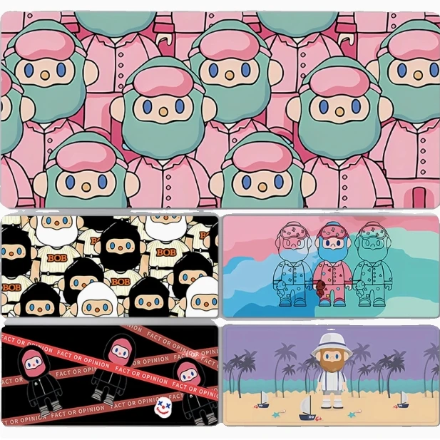 潮玩bob鼠标垫超大可爱卡通公仔男女生电脑键盘垫办公桌垫书桌垫